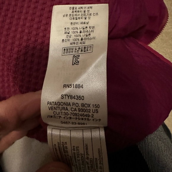 Patagonia Nano Air Women’s Berry Pink Hybrid Jacket Light Weight Full Zip S - Picture 11 of 11